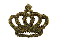 PUFFED PATCHES SHAPE 35 LITTLE CROWN CAVIAR GOLD