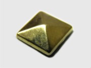 BORCHIA METALLICA CONVESSA "B" PIRAMIDE 10X10 MM GOLD