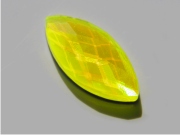FACETED CABOCHON FLUO BEAN MM 7X15  YELLOW