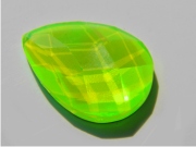 FACETED CABOCHON FLUO DROP MM 13X18  GREEN