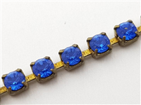 SWAROVSKI 127004 CUPCHAINS PP18 SAPPHIRE NO PLATING 1 MT.