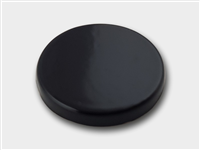 CONVEX STUD "B" FLAT ROUND 6 MM BLACK