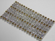 CRYSTAL MESH SS10 CRYSTAL/LT..COLORADO TOPAZ FERRULE SILVER