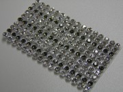 CRYSTAL MESH SS10 CRYSTAL/BLACK DIAMOND FERRULE SILVER