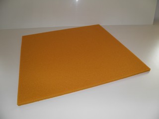 SILICON RUBBER foamed 50X43 cm SOFT YELLOW