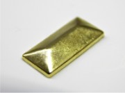 CONVEX STUD "B" PYRAMID RECTANGLE 7X15 MM GOLD