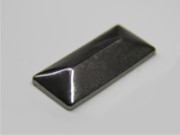 CONVEX STUD "B" PYRAMID RECTANGLE 7X15 MM HEMATITE