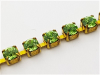 SWAROVSKI 127004 CUPCHAINS PP14 PERIDOT NO PLATING 1 MT.