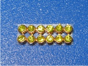 CRYSTAL MESH SS10 CITRINE FERRULE GOLD