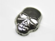 CONVEX STUD "B" SKULL 8X12 MM SILVER