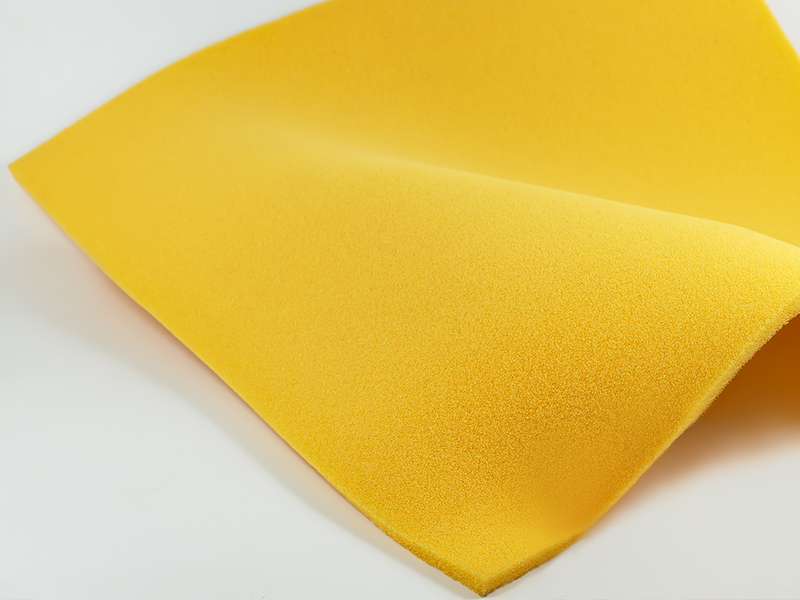 SILICON RUBBER foamed 50X50 cm SOFT YELLOW