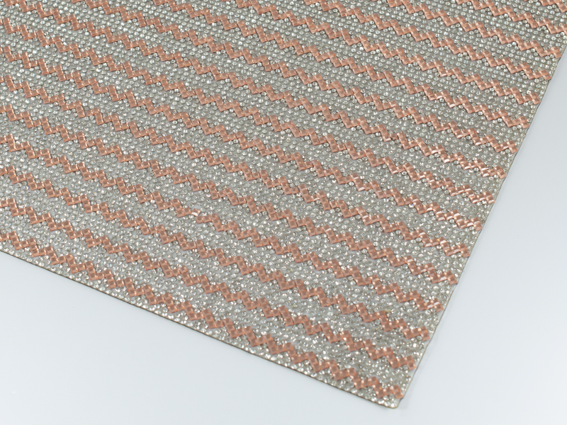 CRYSTAL MESH SS6 CRY, SQUARE 3X3 LT.PEACH