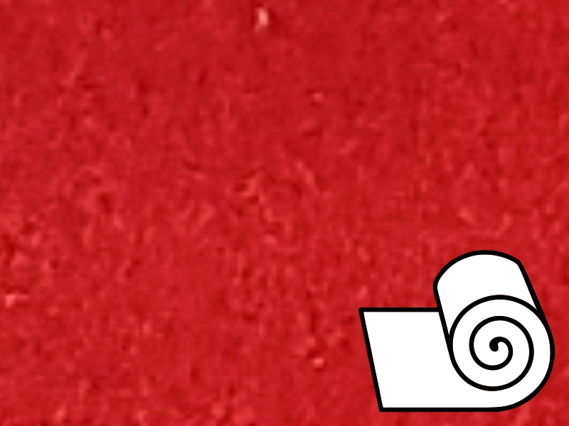 1 mt of TUBITHERM FLOCK 210 SIGNAL RED. Thermo transferable vinyl sheet POLI-TAPE