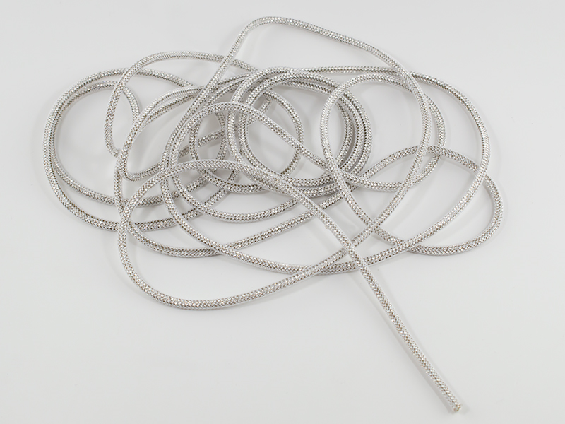 1m crystal rope with CRYSTAL rhinestones, white net and cotton insert