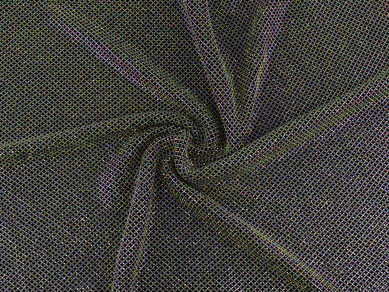 BLACK ELASTIC NETWORK PANEL FULL RHINESTONE SS4 CRYSTAL AB