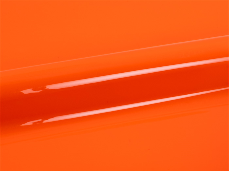1 m of BRICK 600 BK60023 FLUORESCENT ORANGE. Thermo transferable vinyl sheet SISER