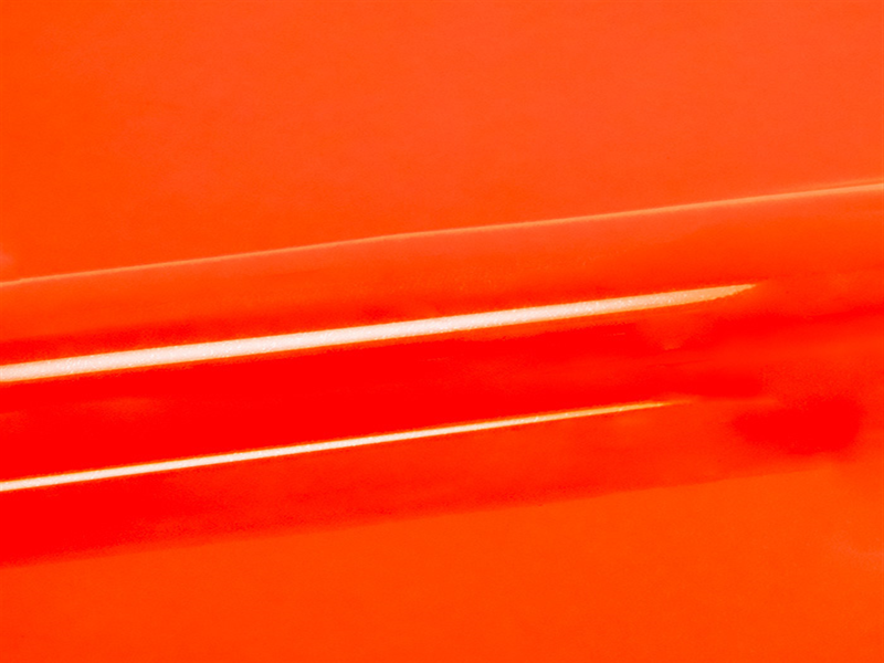 N°1 ROTOLINO 30x50 di P.S. FILM EXTRA N0023 ARANCIO FLUOR. Rotolino termo trasferibile in vinile SISER