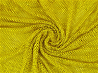 YELLOW ELASTIC NET SHEET WITH RHINESTONE SS16 CITRINE