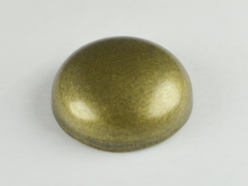 BORCHIA METALLICA CONVESSA "B" ALU CONVEX TOP ROUND 12 MM MATTE GOLD