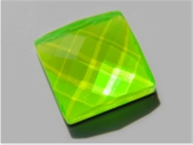 FLUO EPOXY FACETED SQUARE 7x7 MM COLOR 63