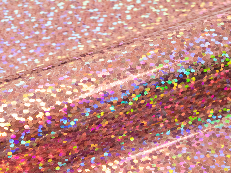 1 mt di HOLOGRAPHIC H0075 BLUSH. Foglio termo trasferibile in poliuretano SISER