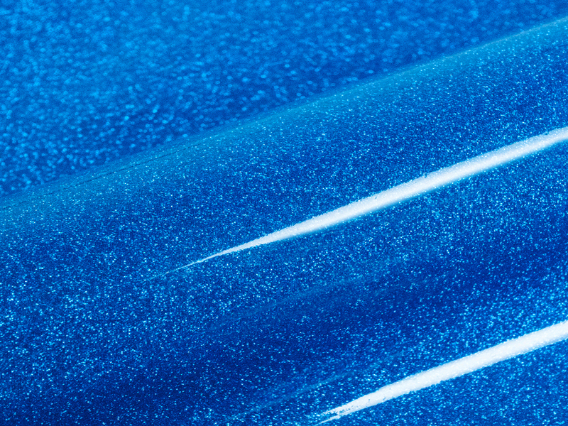 1 m of TWINKLE TW0013 ROYAL BLUE. Thermo transferable polyurethane sheet SISER