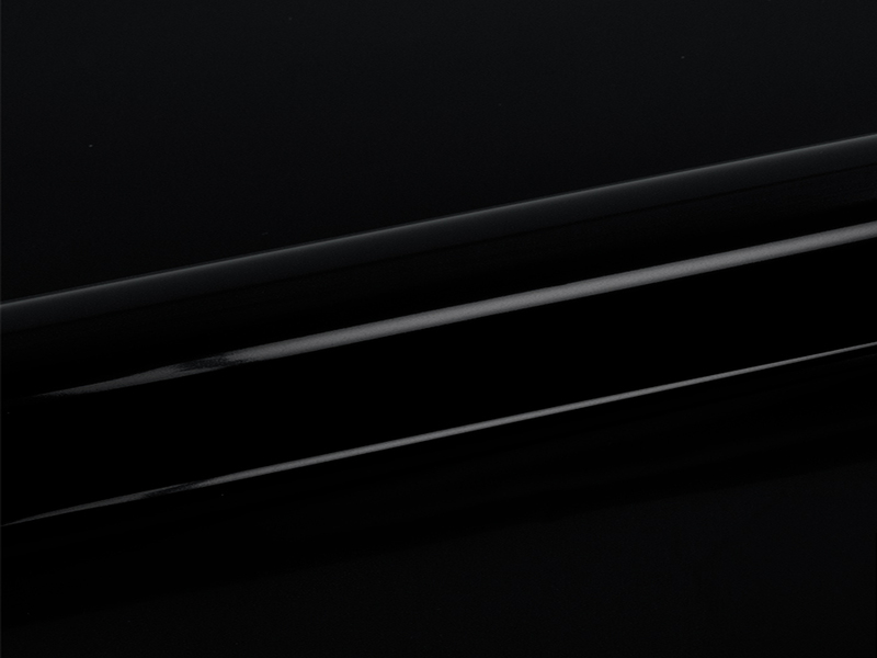 1 m of GLOSSY F0039 BLACK. Thermo transferable vinyl sheet SISER