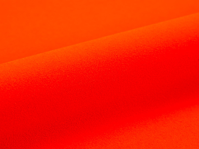 1 m of STRIPFLOCK S0023 FLUO ORANGE. Thermo transferable vinyl sheet SISER