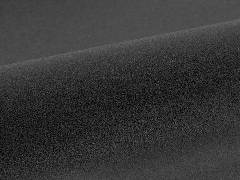 1 m of STRIPFLOCK S0061 ANTHRACITE. Thermo transferable vinyl sheet SISER
