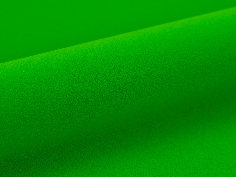 1 m of STRIPFLOCK S0026 FLUO GREEN. Thermo transferable vinyl sheet SISER