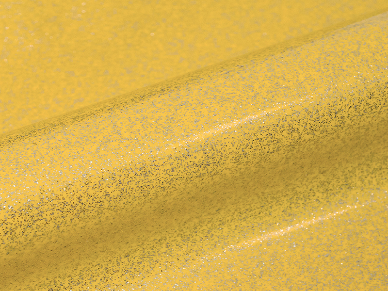 5 mt of SPARKLE SK0003 BUTTERCUP YELLOW. Thermo transferable vinyl roll SISER