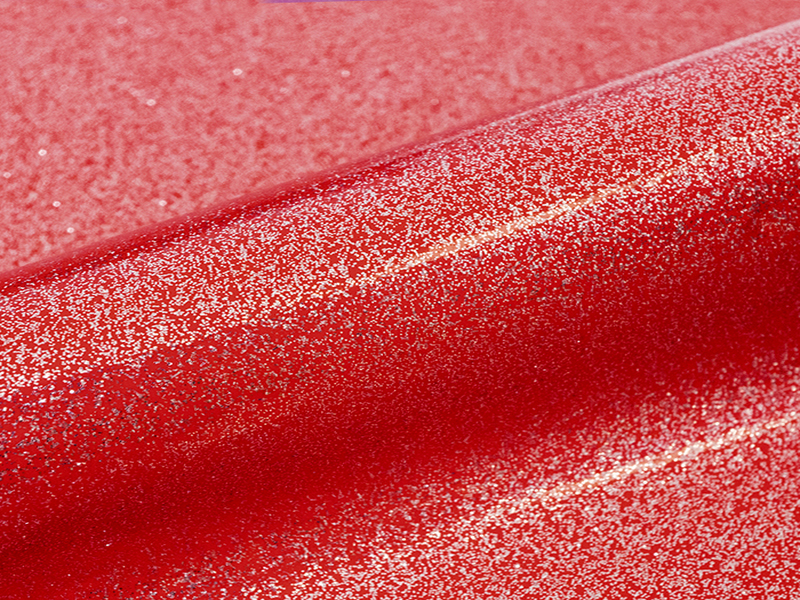 5 mt of SPARKLE SK0028 TOMATO RED. Thermo transferable vinyl roll SISER