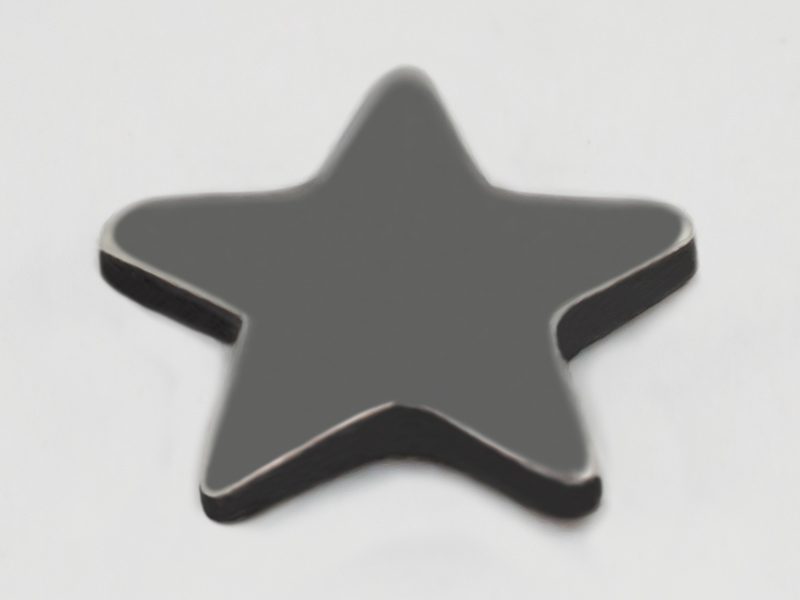 PS STUD STAR 4 MM COL. M001