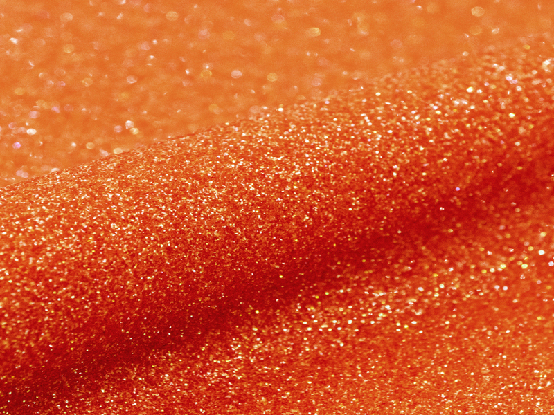 1 m of  GLITTER G0111 EMBER ORANGE. Thermo transferable vinyl sheet SISER