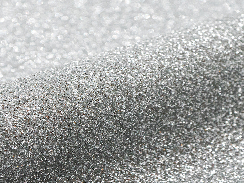 1 m of  GLITTER G0021 SILVER. Thermo transferable vinyl sheet SISER