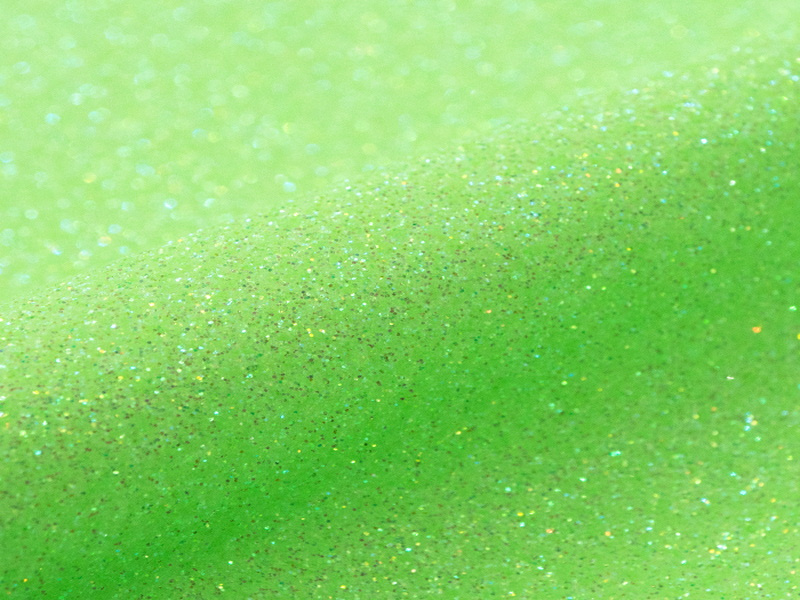 1 m of  GLITTER G0026 NEON GREEN. Thermo transferable vinyl sheet SISER
