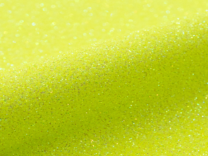 1 m of  GLITTER G0022 NEON YELLOW. Thermo transferable vinyl sheet SISER
