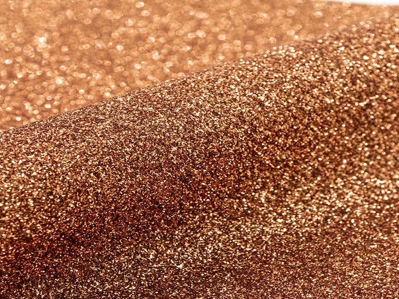 1 m of  GLITTER G0017 BROWN. Thermo transferable vinyl sheet SISER