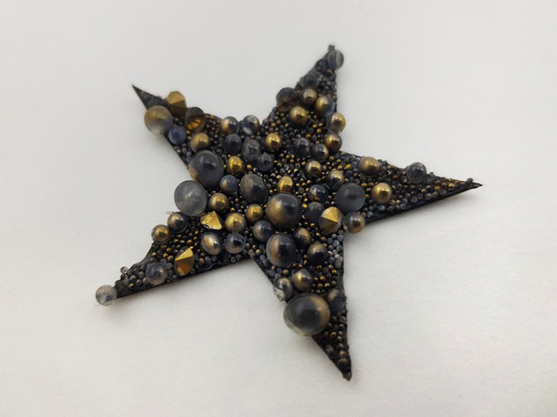 CRYSTAL BLEND ANTIQUE GOLD SHAPE 1 STAR