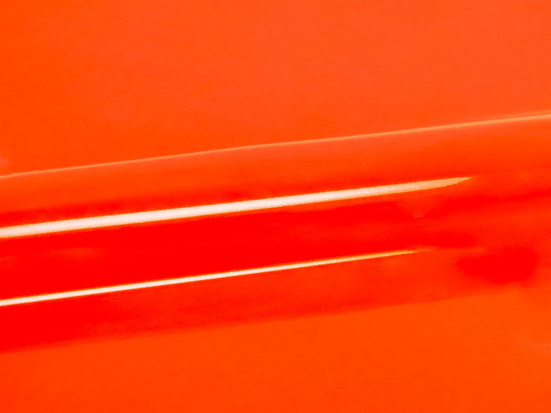 1 mt of P.S. FILM A0023 FLUORESCENT ORANGE. Thermo transferable vinyl sheet SISER