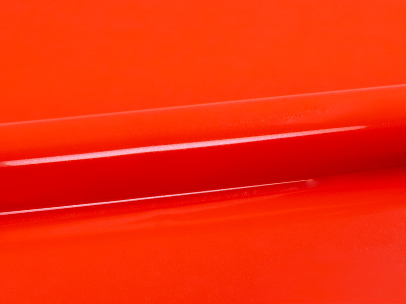 1 mt of P.S. FILM A0067 FLUORESCENT CORAL. Thermo transferable vinyl sheet SISER