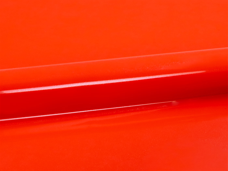 N ° 1 ROLL 30x50 of P.S. FILM A0067 FLUO CORAL. Thermo transferable sheet in SISER vinyl