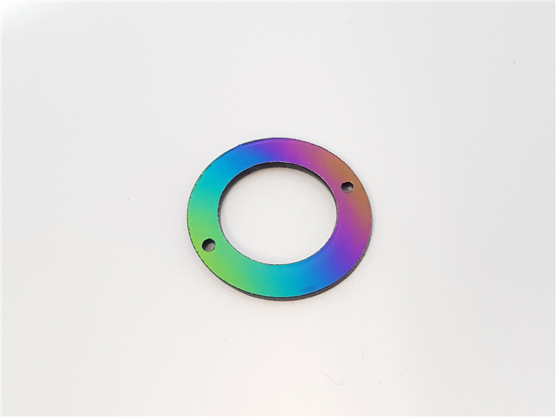 SPECCHIETTI DA CUCIRE RING 25 mm RAINBOW