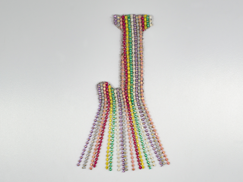 METAL CHAIN SHAPE 10 J MULTICOLOUR