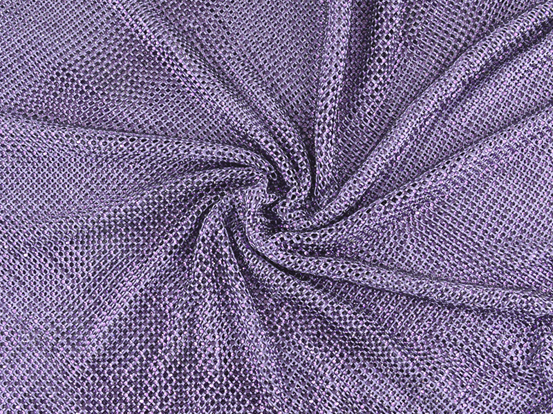 PANNELLO DI RETE ELASTICA LIGHT PURPLE CON STRASS SS16 VIOLET