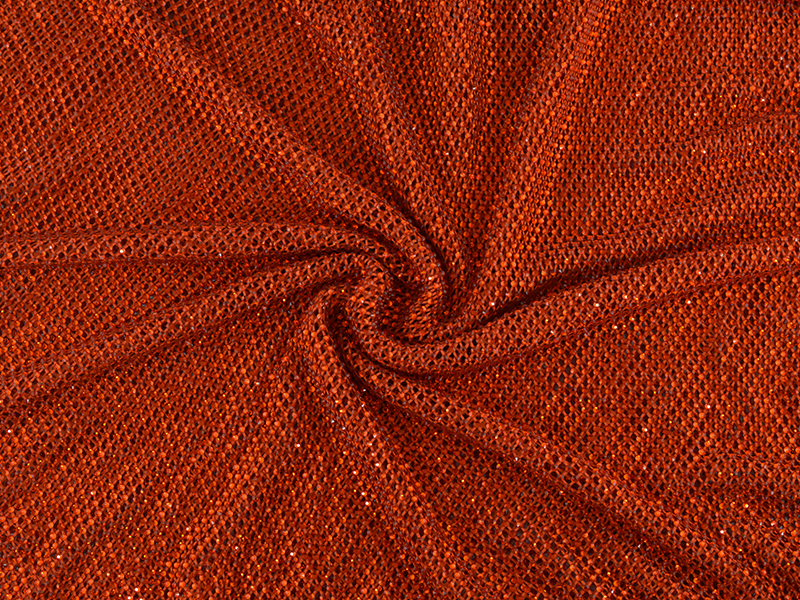 ORANGE ELASTIC NET SHEET WITH RHINESTONE SS16 HYACINTH