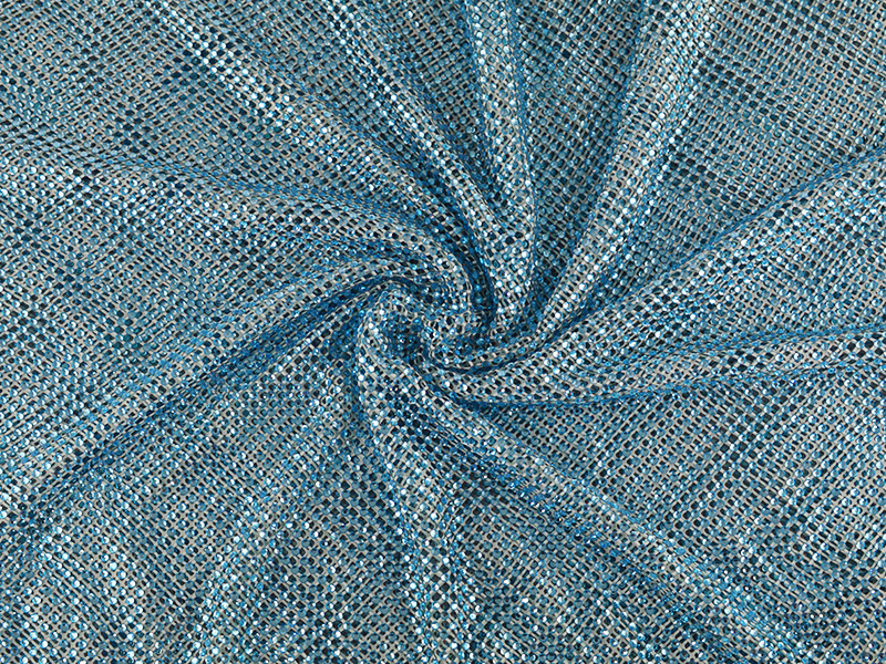 AQUAMARINE ELASTIC NET SHEET WITH RHINESTONE SS16 AQUAMARINE