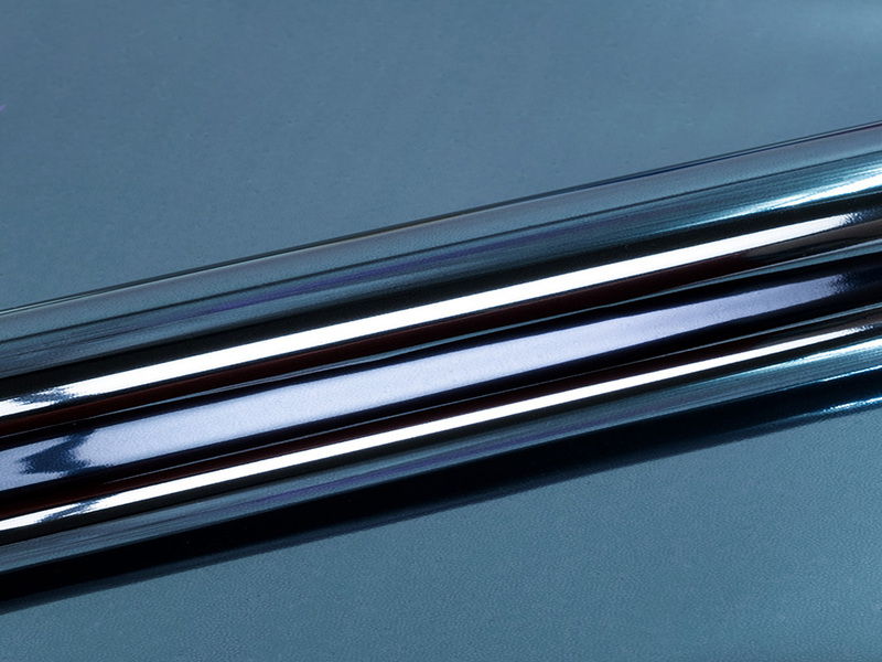 1 m of METAL MT0014 SILVER BLUE. Thermo transferable polyurethane sheet SISER