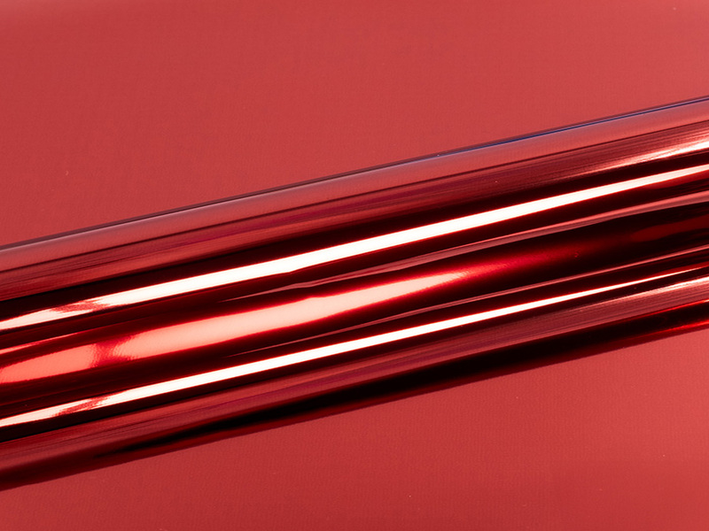 1 m of METAL MT0007 RED. Thermo transferable polyurethane sheet SISER