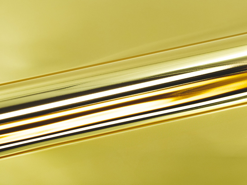 25 m of METAL MT0020 GOLD. Thermo transferable polyurethane full roll SISER